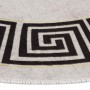 Alfombra lavable antideslizante beige claro φ120 cm