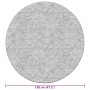 Alfombra lavable antideslizante beige claro φ120 cm