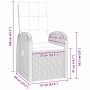 Conjunto de Comedor de Jardín 7 pcs Negro ratán sintético