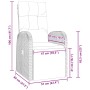 Conjunto de Comedor de Jardín 7 pcs Negro ratán sintético