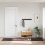 Alfombra lavable antideslizante gris antracita 80x300 cm