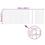 Set de euro valla acero verde 25x0,8 m
