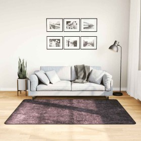 Alfombra lavable antideslizante gris antracita 120x180 cm