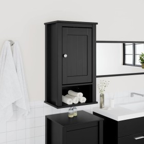 Mueble de pared baño BERG madera maciza pino negro 40x27x71,5cm Mueble de pared baño BERG madera maciza pino negro 40x27x71,5cm