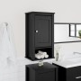 Mueble de pared baño BERG madera maciza pino negro 40x27x71,5cm