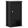 Mueble de pared baño BERG madera maciza pino negro 40x27x71,5cm