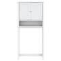 Mueble para lavadora BERG madera maciza blanco 76x27x164,5 cm