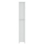 Mueble para lavadora BERG madera maciza blanco 76x27x164,5 cm