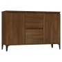 Aparador de madera contrachapada roble marrón 104x35x70 cm de vidaXL, Aparadores - Ref: Foro24-815167, Precio: 113,72 €, Desc...