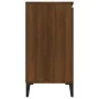 Aparador de madera contrachapada roble marrón 104x35x70 cm de vidaXL, Aparadores - Ref: Foro24-815167, Precio: 113,72 €, Desc...