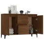 Aparador de madera contrachapada roble marrón 104x35x70 cm de vidaXL, Aparadores - Ref: Foro24-815167, Precio: 113,72 €, Desc...