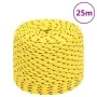 Yellow polypropylene boat rope 10 mm 25 m by vidaXL, Ropes and metal cords - Ref: Foro24-152612, Price: 16,13 €, Discount: %