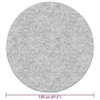 Alfombra lavable antideslizante gris antracita φ120 cm