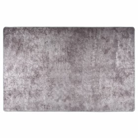 Alfombra lavable antideslizante gris 80x150 cm