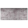 Alfombra lavable antideslizante gris 80x300 cm