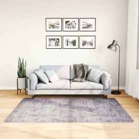 Alfombra lavable antideslizante gris 120x180 cm