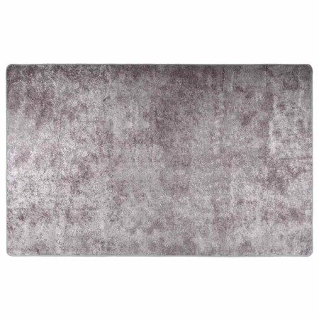 Alfombra lavable antideslizante gris 160x230 cm