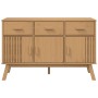 Aparador OLDEN madera maciza de pino marrón 114x43x73,5 cm