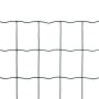 Set de euro valla acero verde 25x1,2 m