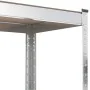 Estantería almacenaje 5 niveles contrachapada y acero plata by vidaXL, Industrial shelving - Ref: Foro24-152882, Price: 63,89...
