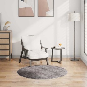 Alfombra lavable antideslizante gris φ120 cm