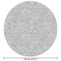 Alfombra lavable antideslizante gris φ120 cm