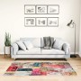 Alfombra lavable patchwork antideslizante multicolor 80x150 cm