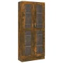 Smoked oak plywood display case 82.5x30.5x185.5 cm by vidaXL, Bookcases and shelves - Ref: Foro24-815621, Price: 205,58 €, Di...