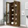 Vitrine aus geräuchertem Eichensperrholz, 82,5 x 30,5 x 185,5 cm von vidaXL, Bücherregale und Regale - Ref: Foro24-815621, Pr...