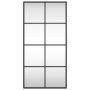 Espejo de pared rectangular de hierro negro 40x80 cm