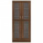 Vitrine aus braunem Eichensperrholz, 82,5 x 30,5 x 185,5 cm von vidaXL, Bücherregale und Regale - Ref: Foro24-815623, Preis: ...