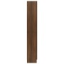 Vitrina madera contrachapada roble marrón 82,5x30,5x185,5 cm