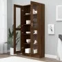Vitrine aus braunem Eichensperrholz, 82,5 x 30,5 x 185,5 cm von vidaXL, Bücherregale und Regale - Ref: Foro24-815623, Preis: ...
