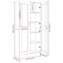 Vitrine aus braunem Eichensperrholz, 82,5 x 30,5 x 185,5 cm von vidaXL, Bücherregale und Regale - Ref: Foro24-815623, Preis: ...