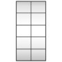 Espejo de pared rectangular de hierro negro 50x100 cm