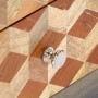 Mueble para TV de madera maciza reciclada gris 120x30x40 cm
