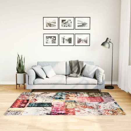 Alfombra lavable patchwork antideslizante multicolor 120x180 cm