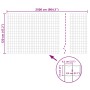 Set de euro valla acero verde 25x1,2 m
