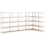 5-stöckiges 5-stöckiges Regal Stahl Sperrholz silber von vidaXL, Industrieregale - Ref: Foro24-3154221, Preis: 303,65 €, Raba...