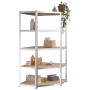 5-stöckiges 5-stöckiges Regal Stahl Sperrholz silber von vidaXL, Industrieregale - Ref: Foro24-3154221, Preis: 303,65 €, Raba...
