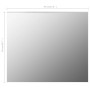 Frameless glass mirror 70x50 cm by vidaXL, Mirrors - Ref: Foro24-283645, Price: 40,52 €, Discount: %