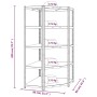 Shelving 5 levels 2 units steel plywood silver by vidaXL, Industrial shelving - Ref: Foro24-3154218, Price: 144,86 €, Discoun...