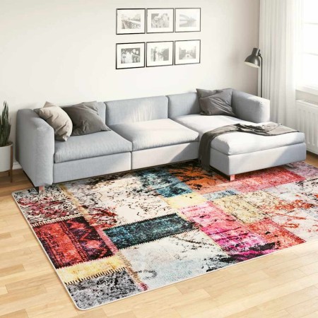 Alfombra lavable patchwork antideslizante multicolor 190x300 cm