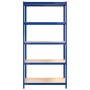 5-stöckiges Regal 5 Stück Stahl und blaues Sperrholz von vidaXL, Industrieregale - Ref: Foro24-3154225, Preis: 402,00 €, Raba...