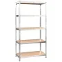 Regal 5 Ebenen 3 Stück Sperrholz silber von vidaXL, Industrieregale - Ref: Foro24-3154219, Preis: 209,21 €, Rabatt: %