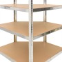 Regal 5 Ebenen 3 Stück Sperrholz silber von vidaXL, Industrieregale - Ref: Foro24-3154219, Preis: 199,38 €, Rabatt: %