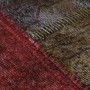 Alfombra lavable patchwork antideslizante multicolor φ120 cm