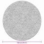 Alfombra lavable patchwork antideslizante multicolor φ120 cm