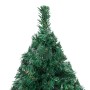 Árbol de Navidad artificial con LED y ramas gruesas verde 210cm