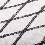 Alfombra lavable antideslizante negro y blanco 160x230 cm